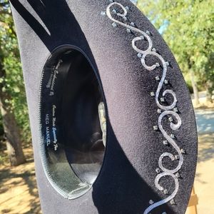 Black Felt Custom Cowboy Hat